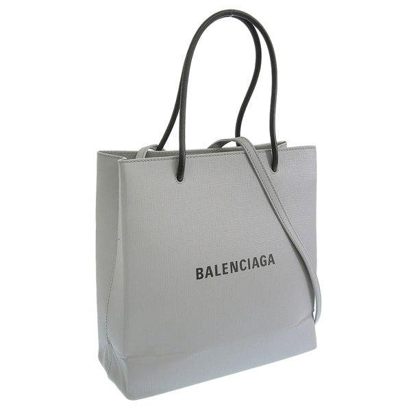 バレンシアガ トートバッグ レディース アウトレット レザー グレー SHOPPING TOTE N-SS 5978600AI2N1160 BALENCIAGA 母の日　土日祝も毎日発送します