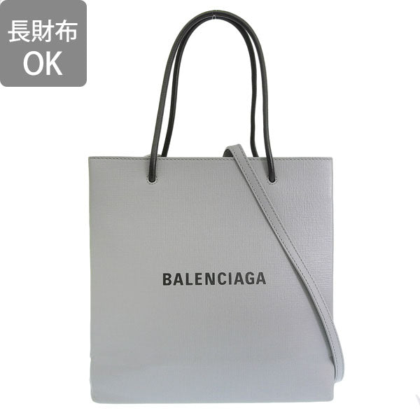 バレンシアガ トートバッグ レディース アウトレット レザー グレー SHOPPING TOTE N-SS 5978600AI2N1160 BALENCIAGA 母の日　土日祝も毎日発送します