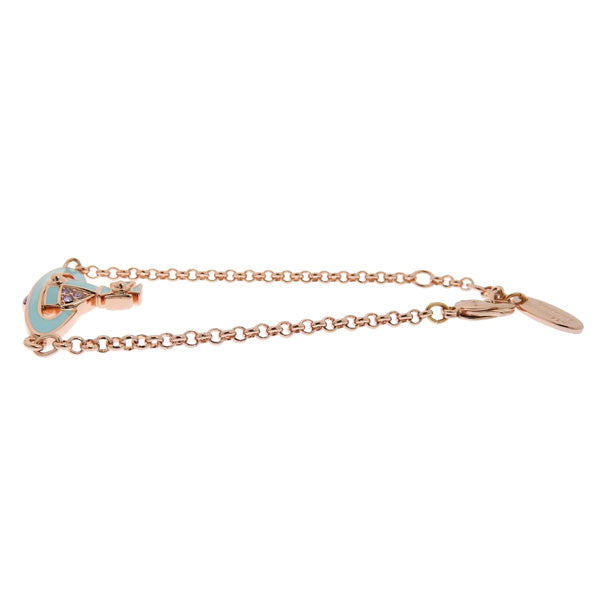 ヴィヴィアンウエストウッド アクセサリー レディース ブレスレット アウトレット ローズゴールド×ブルー MINI BAS RELIEF 6102021002G191 VIVIENNE WESTWOOD