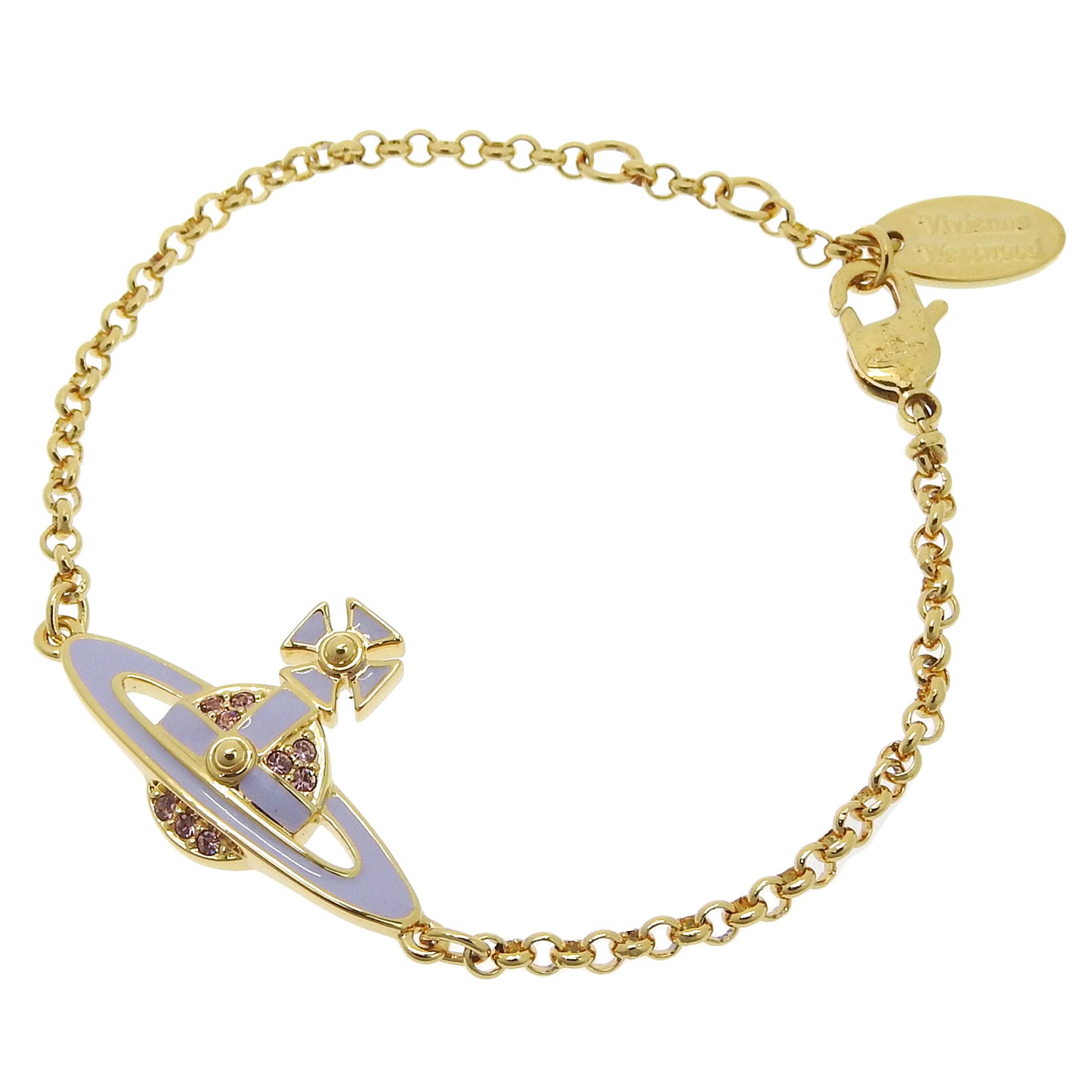 ヴィヴィアンウエストウッド アクセサリー レディース ブレスレット アウトレット ゴールド×パープル NEIL MINI BAS RELIEF 6102021002R120 VIVIENNE WESTWOOD