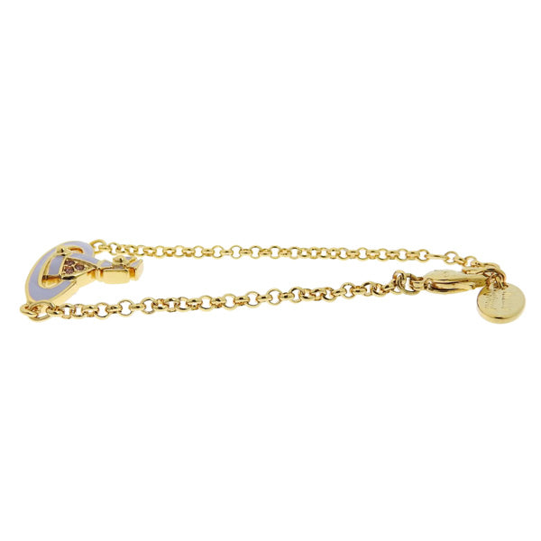 ヴィヴィアンウエストウッド アクセサリー レディース ブレスレット アウトレット ゴールド×パープル NEIL MINI BAS RELIEF 6102021002R120 VIVIENNE WESTWOOD