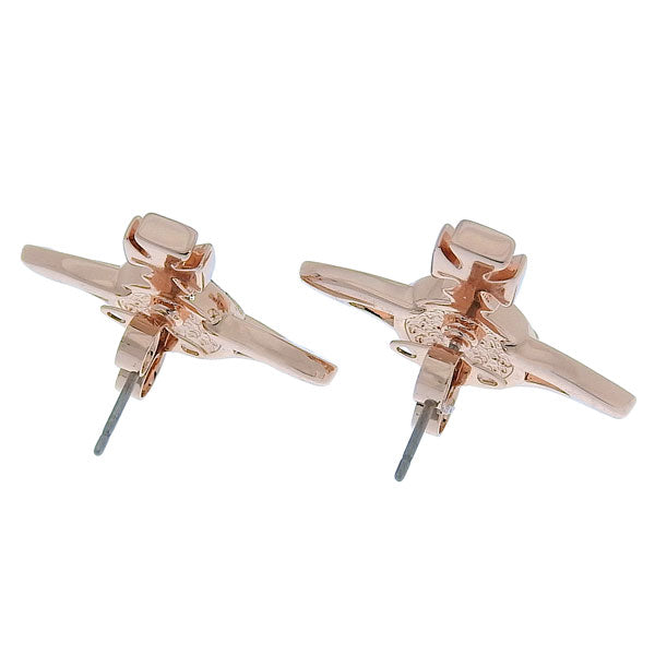 ヴィヴィアンウエストウッド アクセサリー レディース ピアス ピンクゴールド×白 NEIL MINI BAS RELIEF PENDANT-EARRINGS 6201032402G231 VIVIENNE WESTWOOD