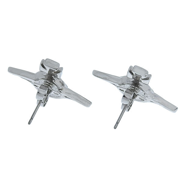 ヴィヴィアンウエストウッド アクセサリー レディース ピアス シルバー×ベージュ NEIL MINI BAS RELIEF PENDANT-EARRINGS 6201032402P188 VIVIENNE WESTWOOD