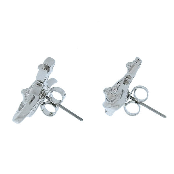 ヴィヴィアンウエストウッド アクセサリー レディース ピアス シルバー×ベージュ NEIL MINI BAS RELIEF PENDANT-EARRINGS 6201032402P188 VIVIENNE WESTWOOD