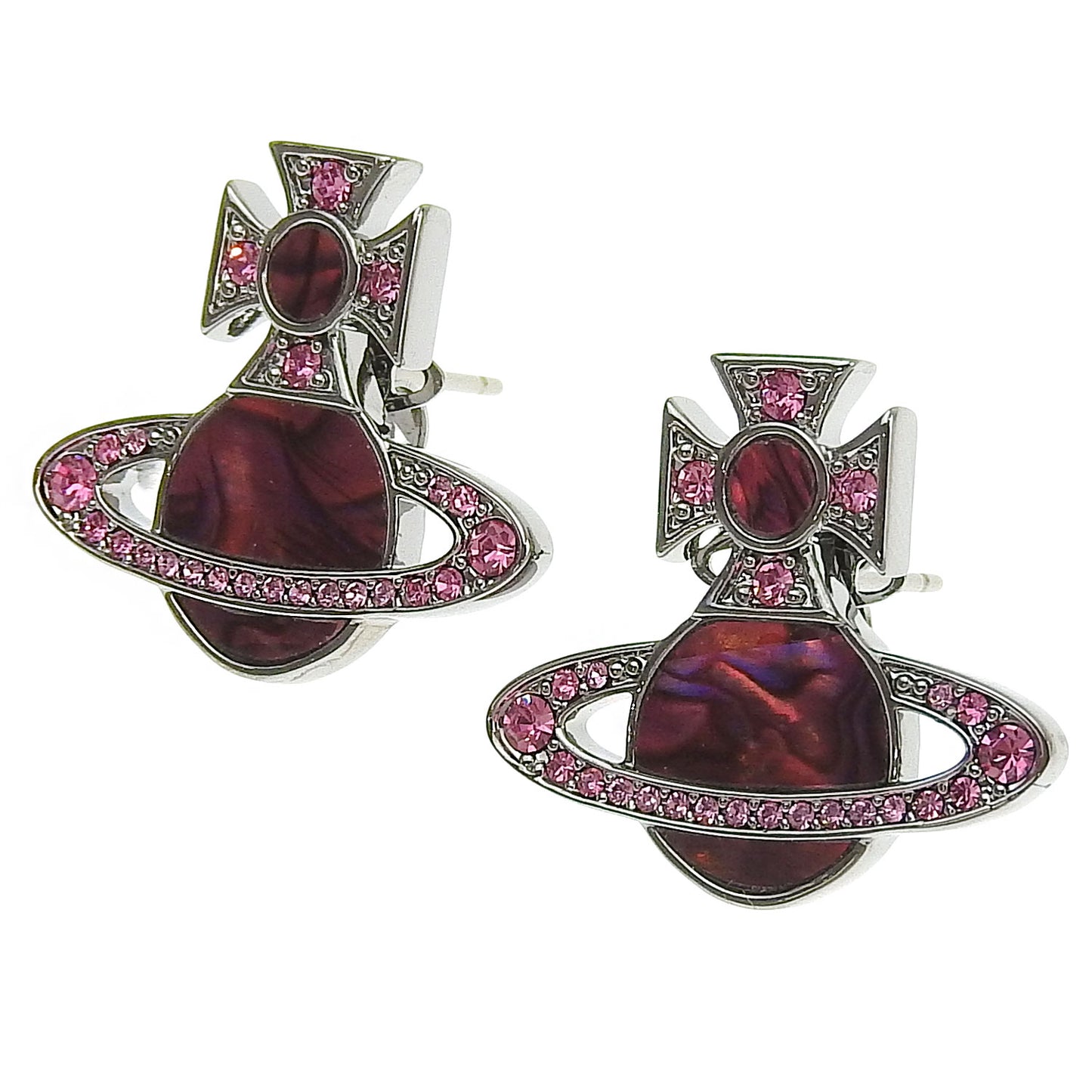 ヴィヴィアンウエストウッド アクセサリー レディース ピアス アウトレット レッド Orecchini Dorina earrings Ruthenium 6201036D02S366 VIVIENNE WESTWOOD