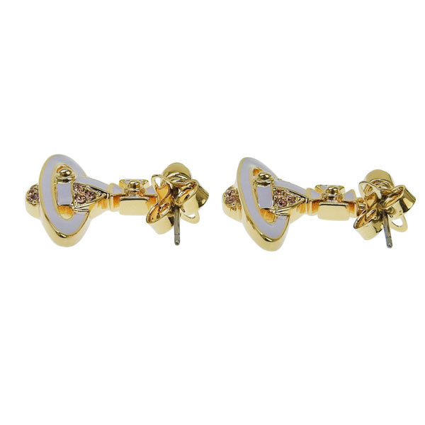 ヴィヴィアンウエストウッド アクセサリー レディース ピアス アウトレット ゴールド×パープル NEIL MINI BAS RELIEF EARRINGS 6202014L02R120
