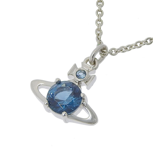 ヴィヴィアンウエストウッド アクセサリー レディース ネックレス アウトレット シルバー×ブルー REINA PENDANT 6302009502P289 VIVIENNE WESTWOOD