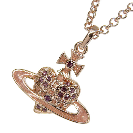 ヴィヴィアンウエストウッド アクセサリー レディース ネックレス アウトレット ピンクゴールド×レッド REVERSE HEART PENDANT NECKLACE 6302039O02G232