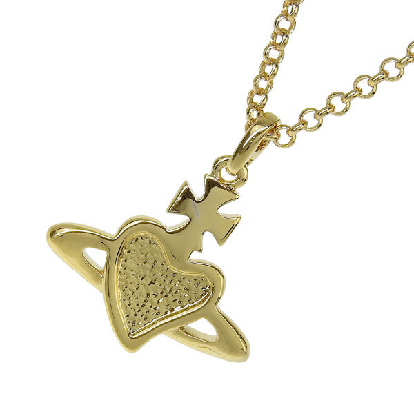 ヴィヴィアンウエストウッド アクセサリー レディース ネックレス アウトレット ゴールド×ブラック REVERSE HEART PENDANT NECKLACE 6302039O02R279