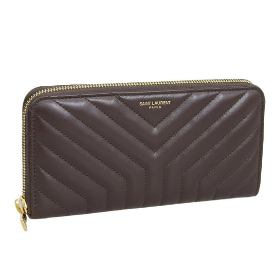 サンローラン 財布 レディース アウトレット 長財布 レザー ワイン JOAN 650982DV7012045 SAINT LAURENT　一粒万倍日 母の日　土日祝も毎日発送します