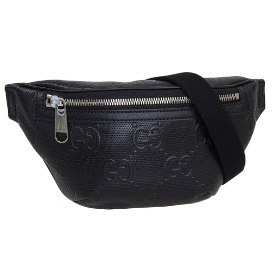 グッチ バッグ メンズ レディース ショルダーバッグ ボディバッグ アウトレット GG レザー ブラック BELTBAG 6585821W3CN1000 GUCCI