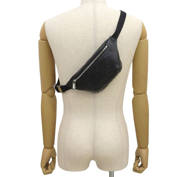 グッチ バッグ メンズ レディース ショルダーバッグ ボディバッグ アウトレット GG レザー ブラック BELTBAG 6585821W3CN1000 GUCCI