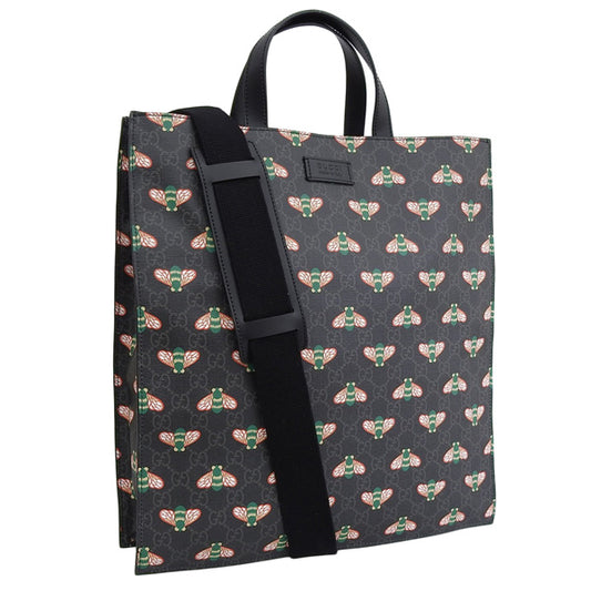 グッチ バッグ メンズ トートバッグ 2WAYバッグ ショルダーバッグ アウトレット ブラックマルチ 681298UIEBN1058 GUCCI 母の日　土日祝も毎日発送します