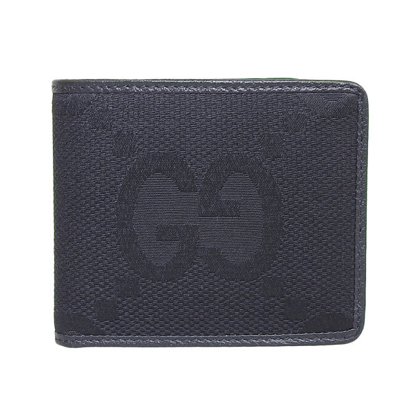 グッチ 財布 メンズ 二つ折り財布 ジャンボGGキャンバス ブラック 699308FABGN1000 GUCCI 母の日　土日祝も毎日発送します