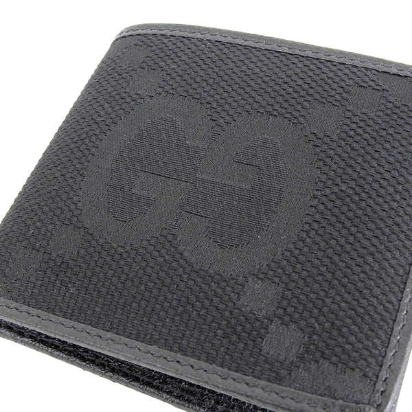 グッチ 財布 メンズ 二つ折り財布 ジャンボGGキャンバス ブラック 699308FABGN1000 GUCCI 母の日　土日祝も毎日発送します