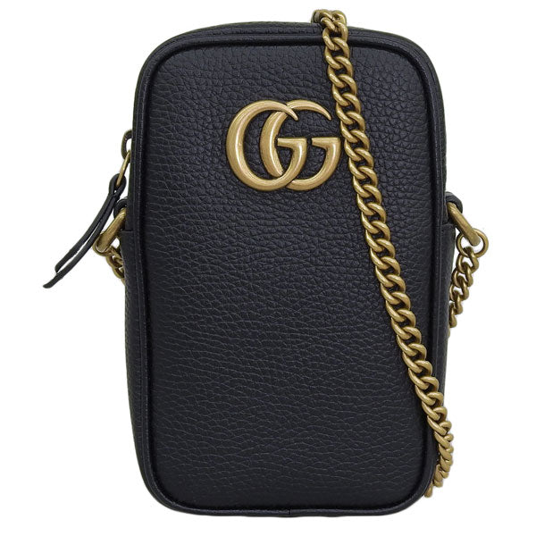グッチ バッグ レディース ショルダーバッグ アウトレット レザー ブラック O ITEM W/SH.GG 779806A7M0T1000 GUCCI