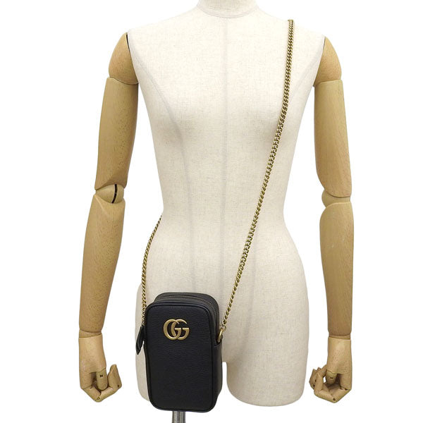 グッチ バッグ レディース ショルダーバッグ アウトレット レザー ブラック O ITEM W/SH.GG 779806A7M0T1000 GUCCI
