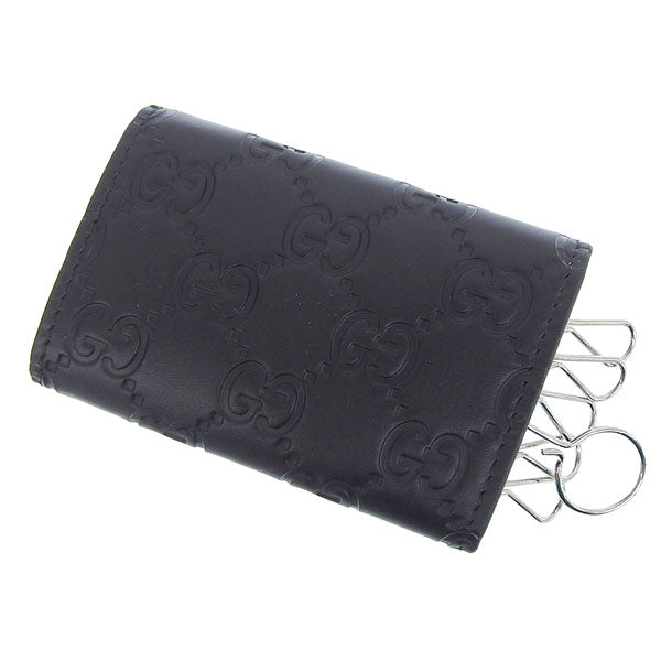 グッチ キーケース 6連 メンズ レディース アウトレット レザー ブラック O K.CASE AVEL 779824CWC1N1000 GUCCI
