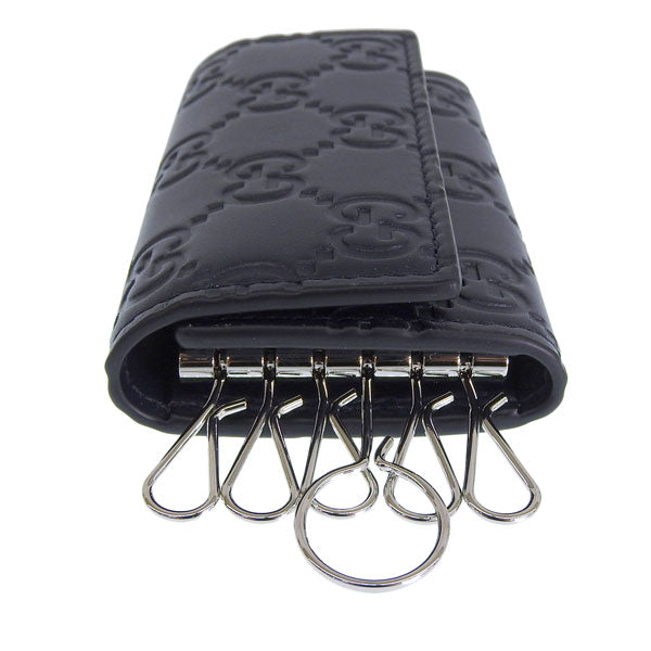 グッチ キーケース 6連 メンズ レディース アウトレット レザー ネイビー O K.CASE AVEL 779824CWC1N4009 GUCCI