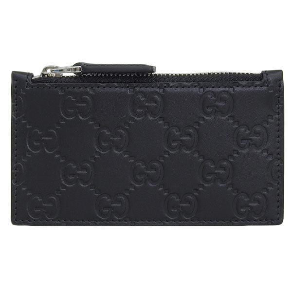グッチ 財布 メンズ カードケース コインケース アウトレット レザー ブラック O C.CASE(680) 779876CWC1N1000 GUCCI