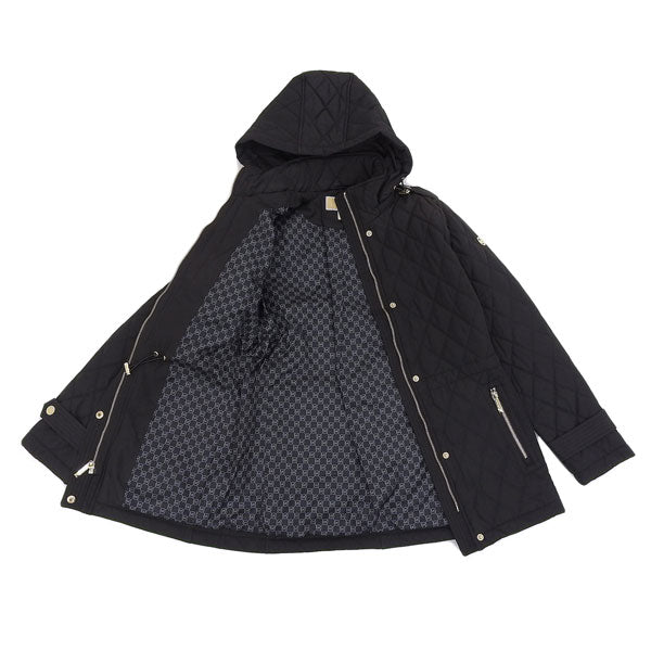 マイケルコース キルティングフードジャケット レディース アウトレット XSサイズ ブラック 77Y5590M42-0001XS MICHAEL KORS