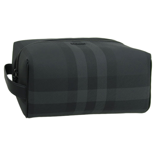 バーバリー バッグ メンズ セカンドバッグ クラッチバッグ トラベルポーチ チャコールグレー MS WASHBAG BRT 8070279-A1208 BURBERRY