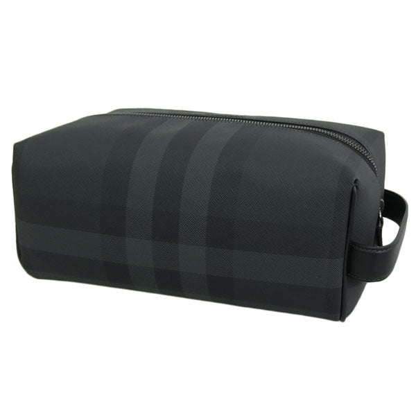 バーバリー バッグ メンズ セカンドバッグ クラッチバッグ トラベルポーチ チャコールグレー MS WASHBAG BRT 8070279-A1208 BURBERRY