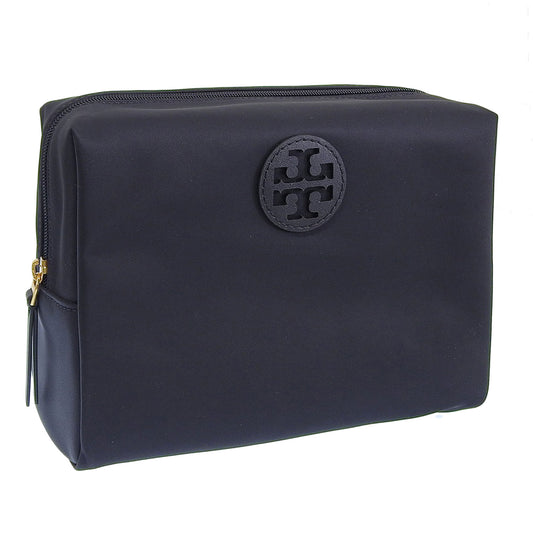 トリーバーチ コスメポーチ 化粧ポーチ レディース アウトレット ナイロン ブラック MEDIUM NYLON COSMETIC CASE 88367-001 TORY BURCH