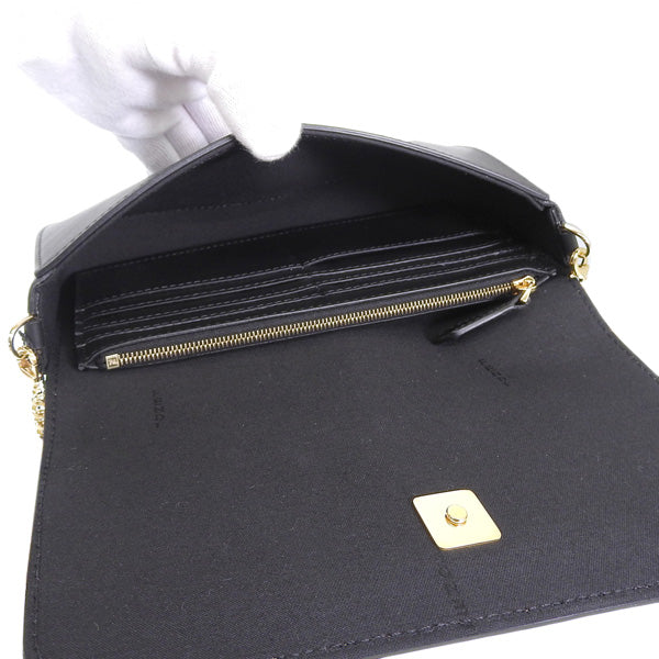 フェンディ バッグ レディース ショルダーバッグ レザー ブラック 8BS076A5DYF0KUR FENDI 母の日　土日祝も毎日発送します