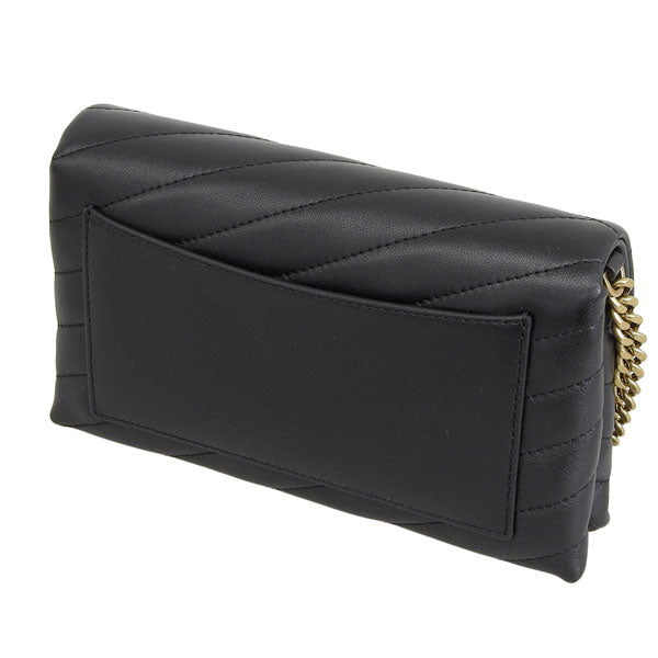 トリーバーチ バッグ レディース ショルダーバッグ レザー ブラック KIRA CHEVRON CHAIN WALLET 90343-001 TORY BURCH