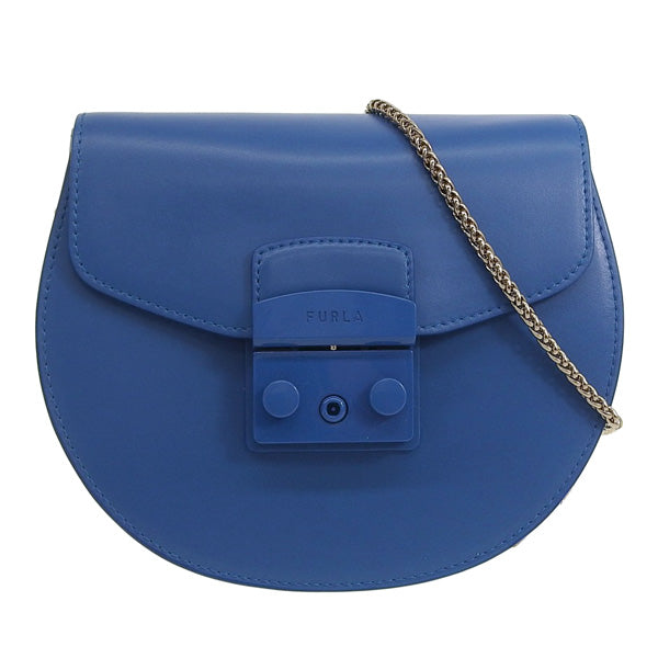 フルラ バッグ レディース ショルダーバッグ レザー ブルー BATJEPOVNC000GH700 FURLA アウトレット 母の日　土日祝も毎日発送します