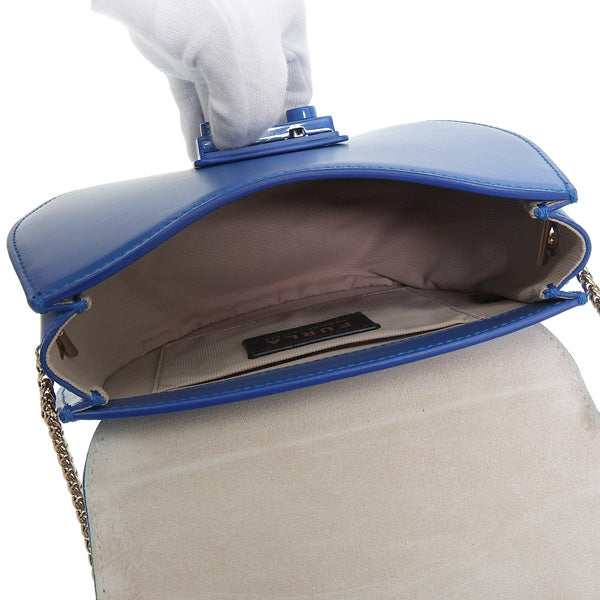 フルラ バッグ レディース ショルダーバッグ レザー ブルー BATJEPOVNC000GH700 FURLA アウトレット 母の日　土日祝も毎日発送します