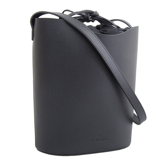 イルビゾンテ バッグ レディース ショルダーバッグ レザー ブラック BBU025PV0041BK253X IL BISONTE 母の日　土日祝も毎日発送します