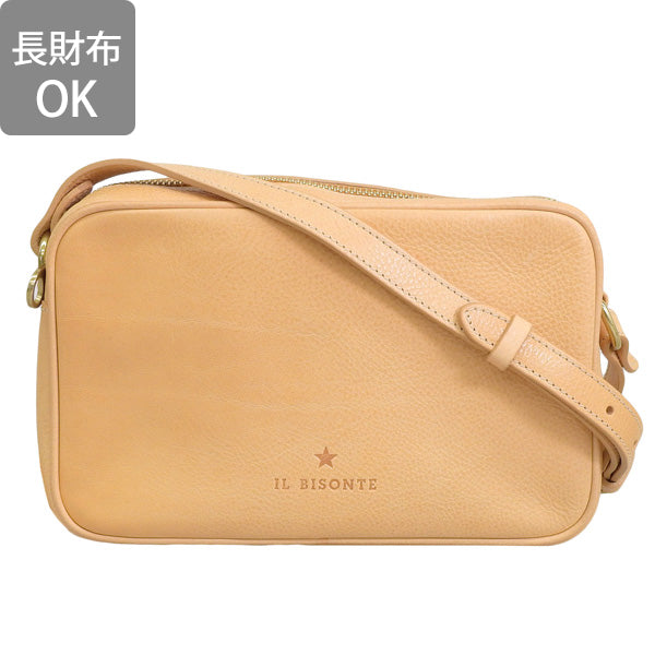 イルビゾンテ バッグ レディース ショルダーバッグ レザー ベージュ BCR327PV0001NA262B IL BISONTE 母の日　土日祝も毎日発送します