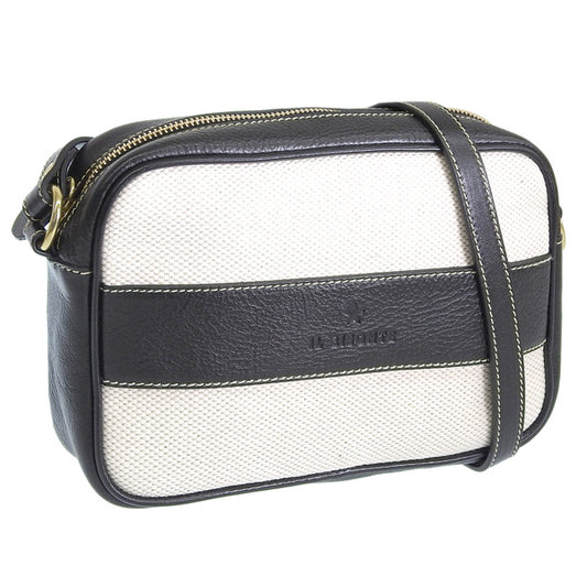 イルビゾンテ バッグ レディース ショルダーバッグ キャンバス レザー ベージュ×ブラック BCR351TCV005NA203 IL BISONTE 母の日　土日祝も毎日発送します