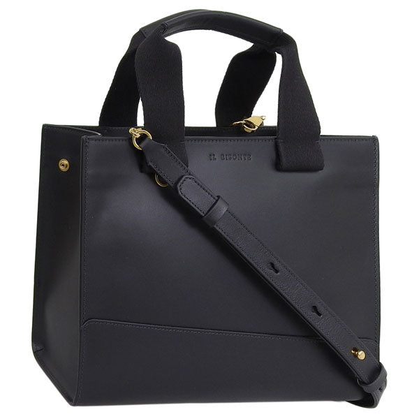 イルビゾンテ バッグ レディース ショルダーバッグ レザー ブラック BHA015PV0041BK253H IL BISONTE 母の日　土日祝も毎日発送します