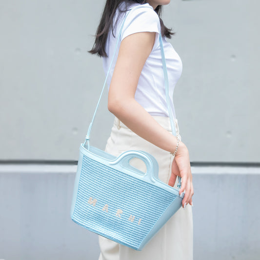 マルニ バッグ レディース ハンドバッグ 2WAYバッグ ショルダーバッグ ブルー BMMP0068Q0-00B21 MARNI 母の日　土日祝も毎日発送します