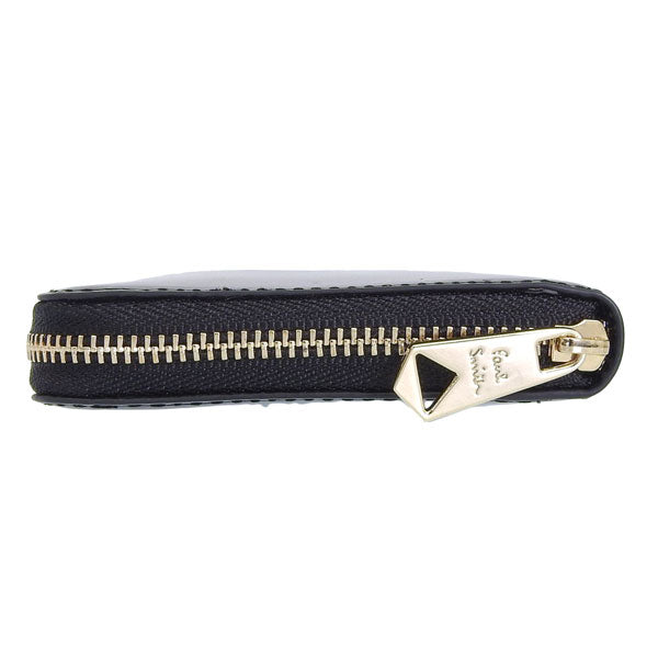 ポールスミス 財布 メンズ 長財布 アウトレット レザー ブラック ラウンドファスナー BPS566-10 PAUL SMITH