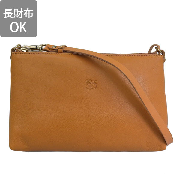 イルビゾンテ バッグ レディース ショルダーバッグ レザー オレンジ BSH092PV0001OR177B IL BISONTE 母の日　土日祝も毎日発送します