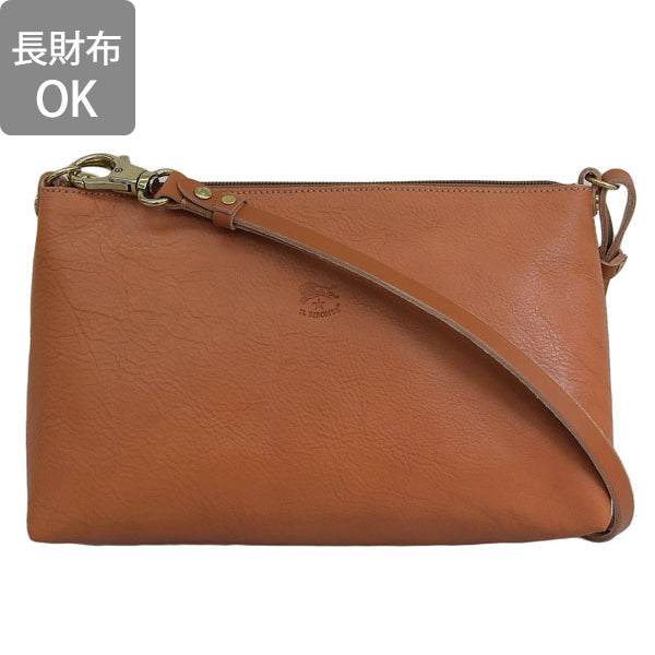 イルビゾンテ バッグ レディース ショルダーバッグ レザー キャラメル BSH092PVX001CA126B IL BISONTE 母の日　土日祝も毎日発送します