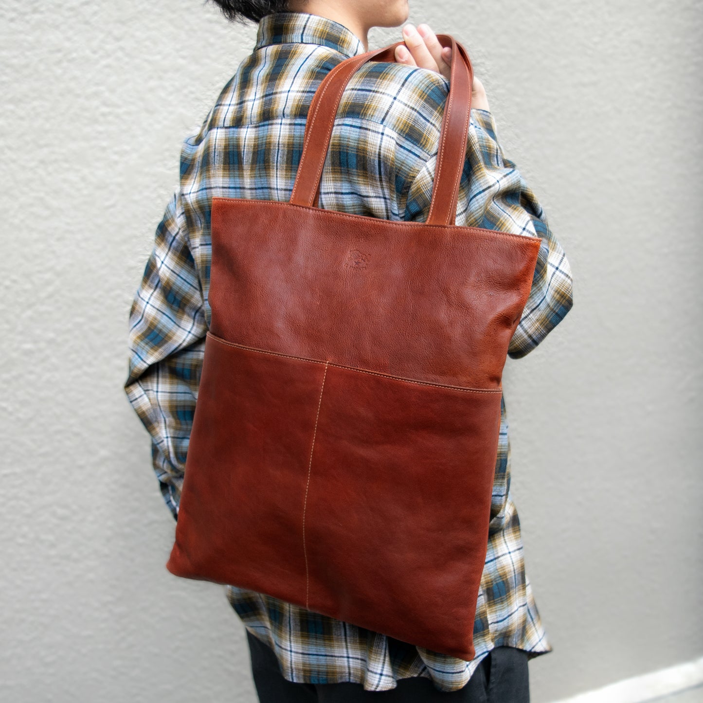 イルビゾンテ バッグ レディース トートバッグ レザー ブラウン BTO137PO0001BW394 IL BISONTE A4対応 母の日　土日祝も毎日発送します