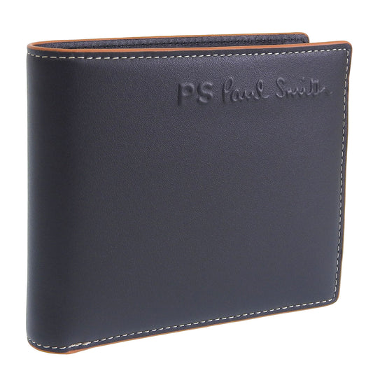 ポールスミス 財布 メンズ 二つ折り財布 アウトレット レザー ブラック BYP056-10 PAUL SMITH