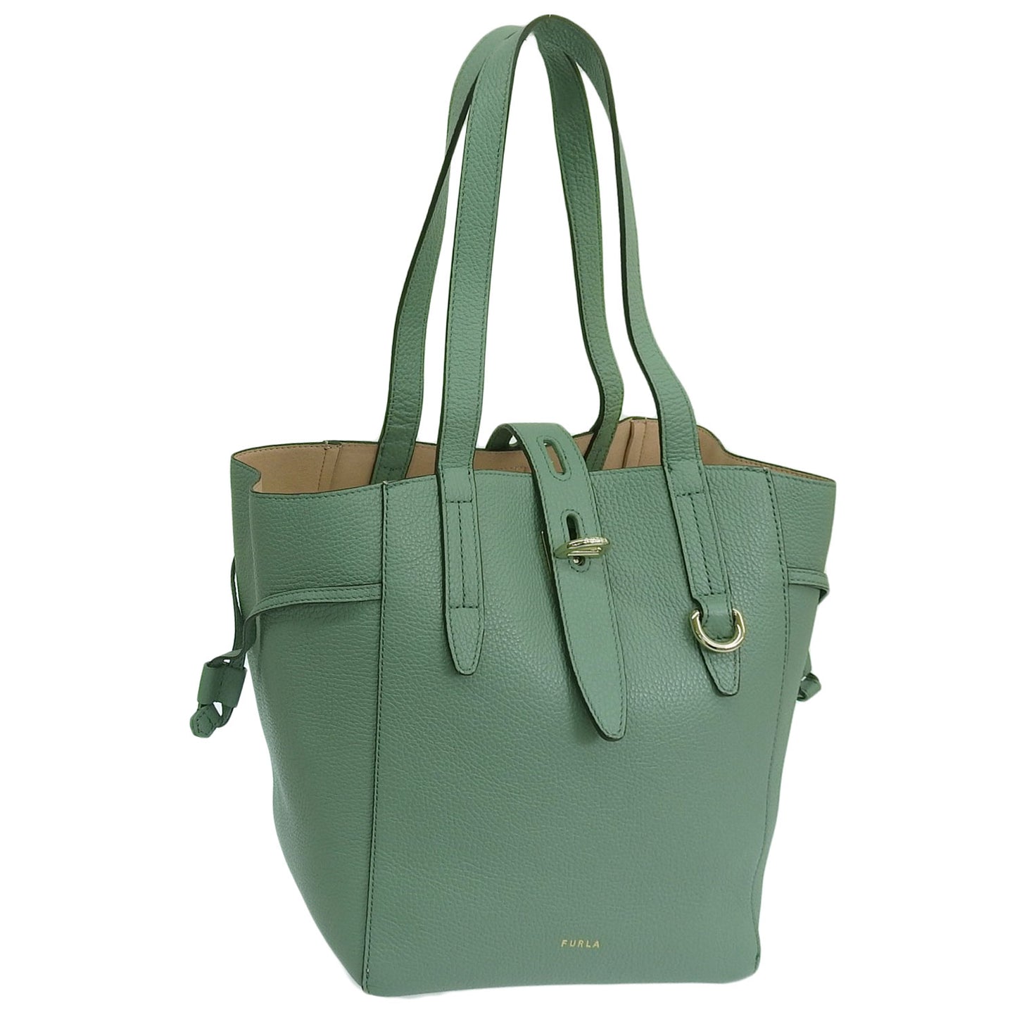 フルラ バッグ レディース トートバッグ アウトレット レザー グリーン FURLA NET TOTE M BAG BZT0FUAHSF0000946S