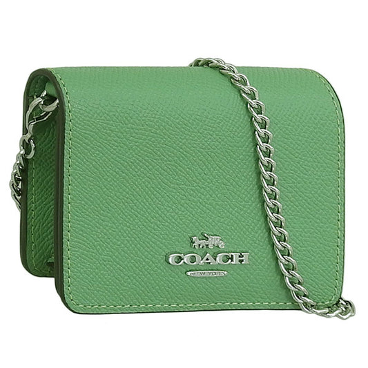 コーチ カードケース レディース チェーン アウトレット レザー グリーン XGRN MN WLT ON CHN C0059SVRT2 COACH