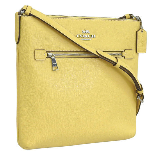 コーチ バッグ レディース ショルダーバッグ アウトレット レザー イエロー ローワン ローアン LTH ROWAN FILE BAG C1556SVS9V COACH 母の日　土日祝も毎日発送します