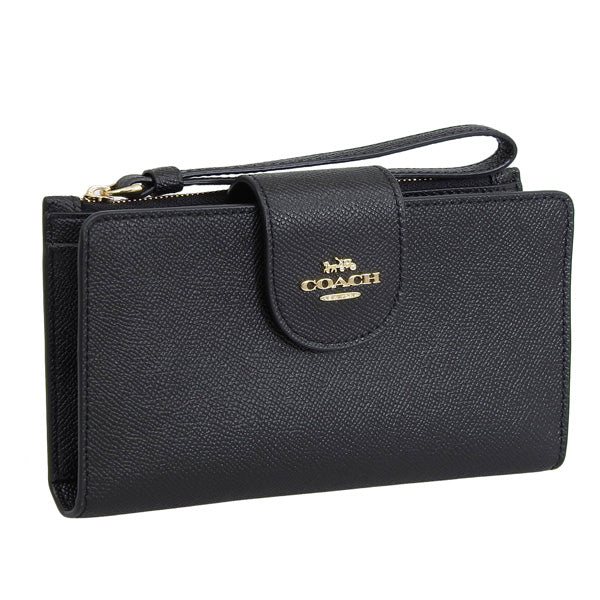コーチ 長財布 レディース アウトレット レザー ブラック XGRN TECH WALLET C2869IMBLK COACH　 母の日　土日祝も毎日発送します