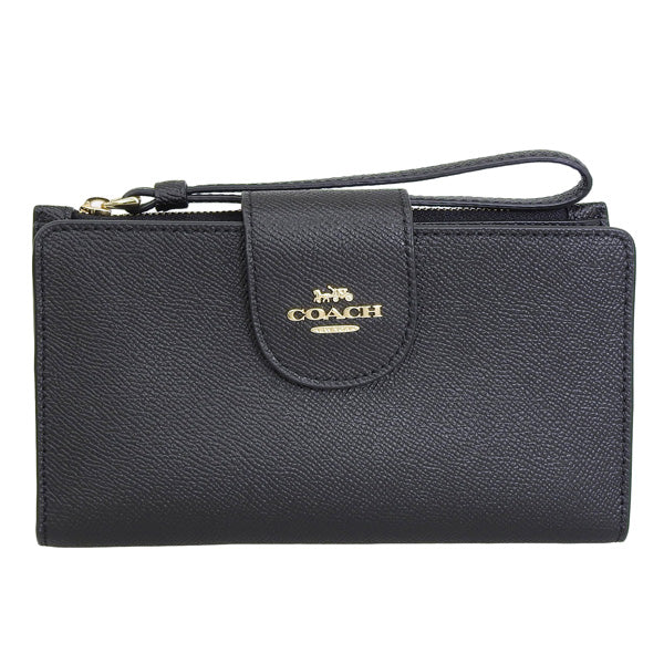 コーチ 長財布 レディース アウトレット レザー ブラック XGRN TECH WALLET C2869IMBLK COACH　 母の日　土日祝も毎日発送します