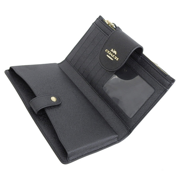 コーチ 長財布 レディース アウトレット レザー ブラック XGRN TECH WALLET C2869IMBLK COACH　 母の日　土日祝も毎日発送します