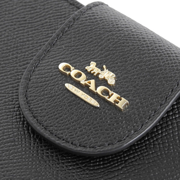 コーチ 長財布 レディース アウトレット レザー ブラック XGRN TECH WALLET C2869IMBLK COACH　 母の日　土日祝も毎日発送します