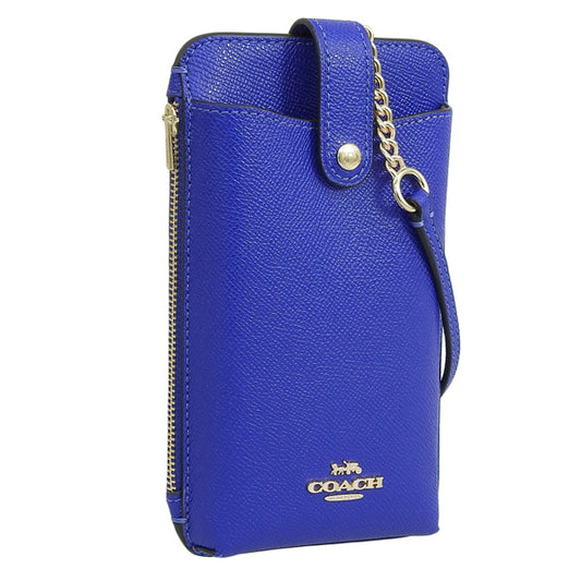 コーチ バッグ レディース スマホショルダー ショルダーバッグ アウトレット レザー ブルー XGRN PHN XBY C6884IMPDU COACH 母の日　土日祝も毎日発送します